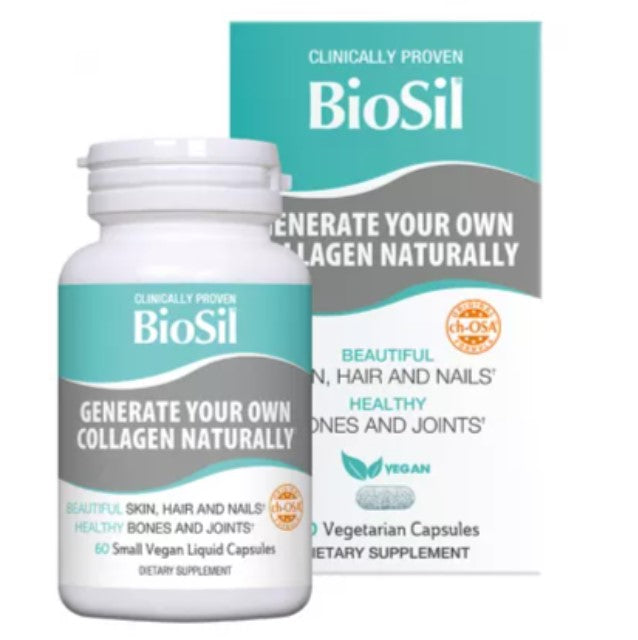 Biosil Collagen Capsules 60 pcs – Advanced Vegan Collagen Generator for Skin, Hair & Nails