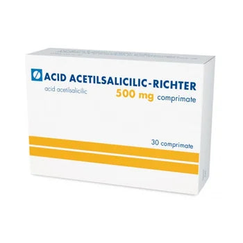 3x  Acetylsalicylic Acid Richter 500 mg, 30 tablets, Gedeon Richter