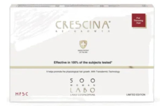 Crescina HFSC Transdermic 500 Woman – Targeted Treatment for Moderate Female Hair Thinning
