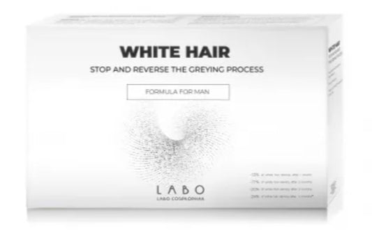 Crescina White Hair Treatment for Men – 20 Ampoules – Reverses Graying & Restores Natural Hair Pigmentation