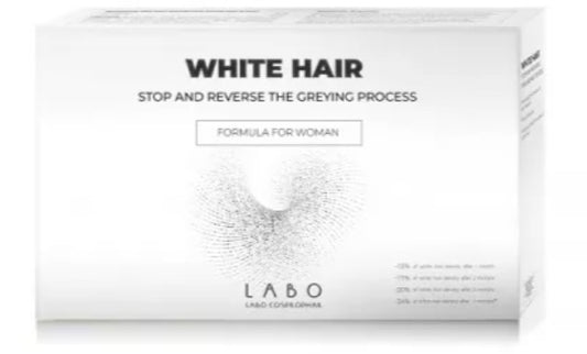 Crescina White Hair Treatment for Women – 40 Ampoules – Reverses Graying & Restores Natural Hair Pigmentation