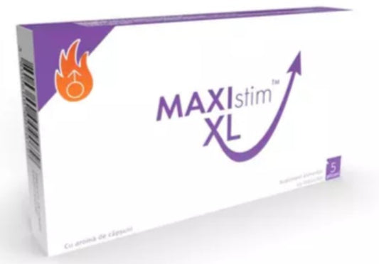 Maxistim XL – 5 Sachets – Men's Sexual Vitality Booster with L-Arginine, Tribulus & Maca