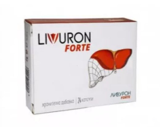 Livuron Forte – 24 Capsules – Advanced Liver Support with Silymarin, Uridine & Choline