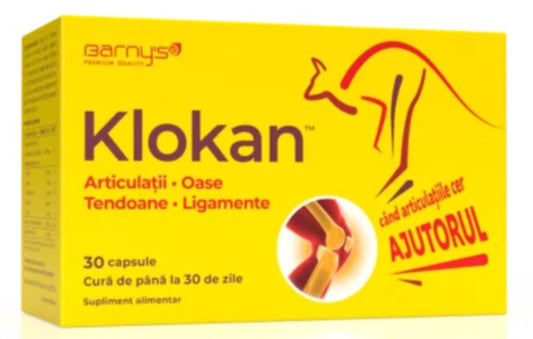 Klokan 30 Capsules – Comprehensive Joint, Tendon & Ligament Support  Tags: