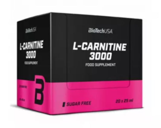 L-Carnitine 3000 Orange Flavor – 20 Vials x 25 ml – BioTech USA