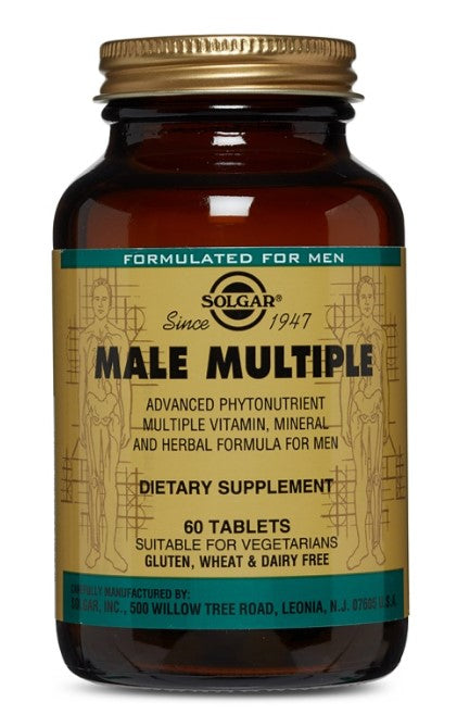 Solgar Male Multiple 60 Tablets – Comprehensive Multivitamin for Men's Health