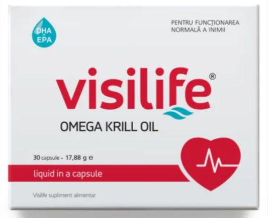 Visilife 30 Capsules – Omega-3 Krill Oil for Heart & Cholesterol Support