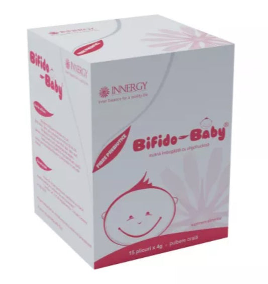 Bifido Baby – Prebiotic Fiber Supplement with Inulin & Oligofructose for Infant Digestive Health – 15 Sachets