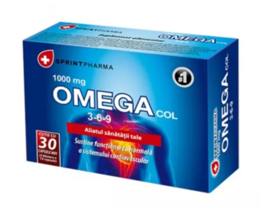 Omega Col 3-6-9 – Balanced Omega Fatty Acids Supplement (30 Capsules)