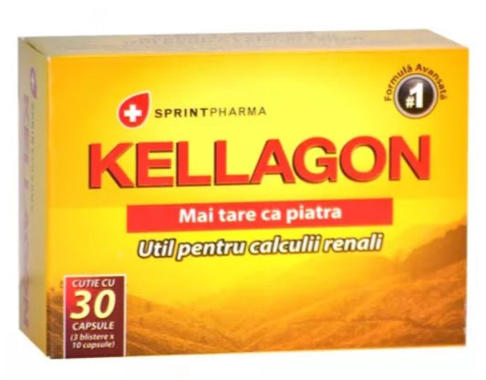 Kellagon – Natural Kidney Stone Relief & Urinary Tract Support (30 Capsules)