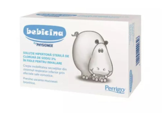 Bebicina Hypertonic Saline 3% – 24 Single Doses for Nasal Congestion Relief