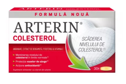 Arterin Cholesterol – 30 Tablets Natural Support for Healthy Cholesterol