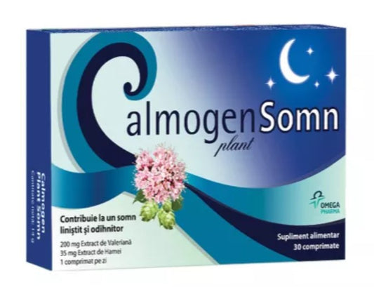 Calmogen Plant Somn – 30 Tablets for Natural Sleep Support