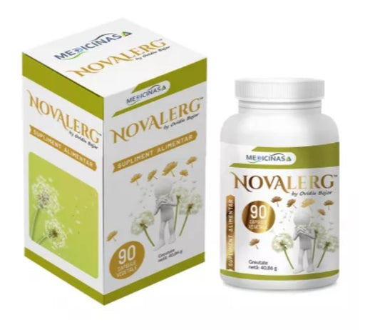 Novalerg by Ovidiu Bojor – 90 Veg Capsules for Natural Allergy Relief