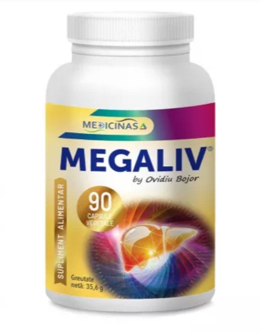 Megaliv by Ovidiu Bojor – 90 Capsules for Natural Liver Protection and Detox