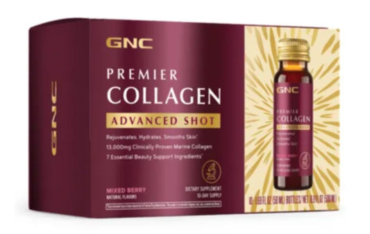 Premier Collagen Marine Peptide Shots 10×50 ml – Hydrolyzed Marine Collagen for Skin Hydration, Elasticity & Youthful Glow
