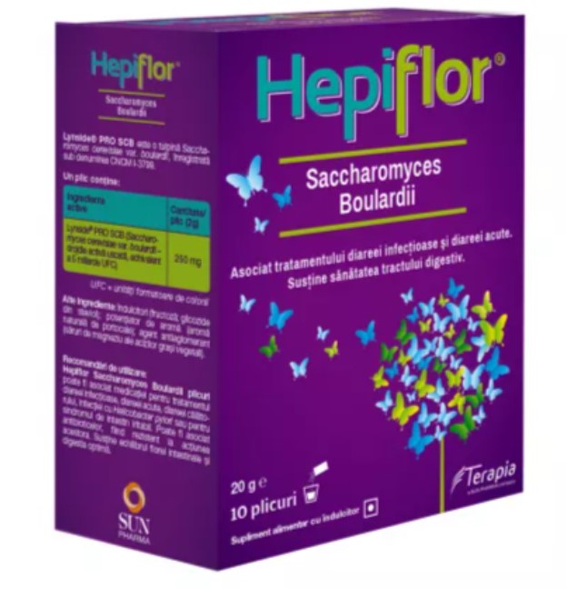 Hepiflor Saccharomyces Boulardii – Gut Flora Support, 10 Sachets