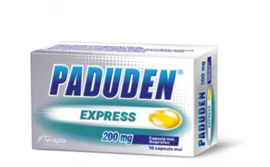 Paduden Express 200 mg – Fast Pain & Fever Relief, 10 Softgels
