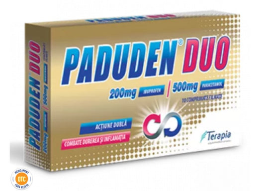 Paduden Duo 200 mg/500 mg – Pain & Inflammation Relief, 10 Tablets