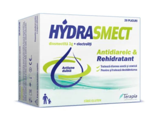 Hydrasmect – Diarrhea & Rehydration Support, 20 Sachets