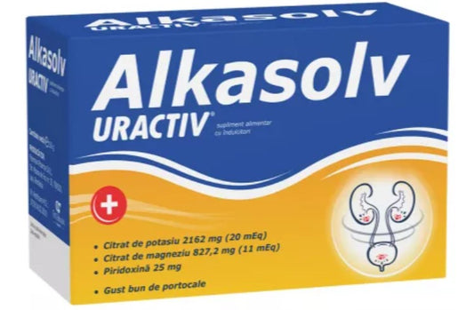 Uractiv Alkasolv – Urinary pH Balance & Discomfort Relief, 30 Sachets