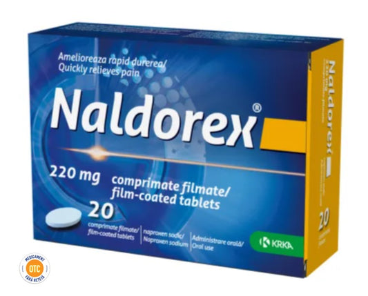 Naldorex 220 mg – Long-Lasting Pain & Inflammation Relief, 20 Tablets