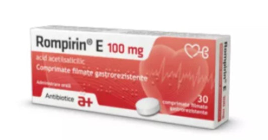 Rompirin E 100 mg – Cardiovascular & Antiplatelet Support, 30 Tablets