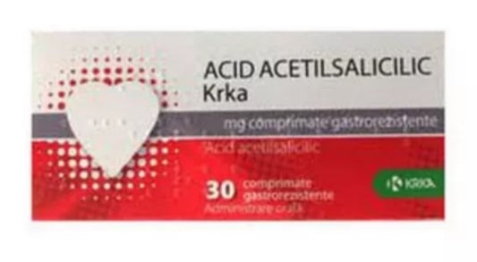 Acetylsalicylic Acid 100 mg – Heart Support & Blood Thinner, 30 Tablets