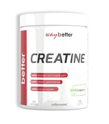 Way Better Creapure® Creatine Monohydrate – 300 g Tub (Approx. 60 Servings)