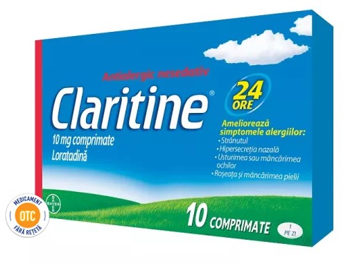 Claritine 10mg – 10 Tablets | Non-Drowsy Antihistamine for Allergy Relief