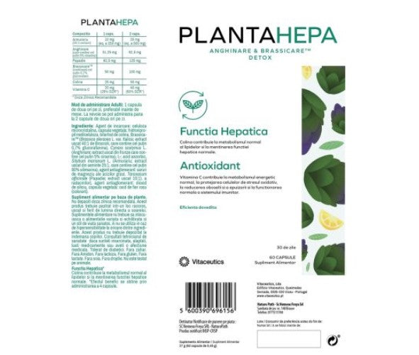 Plantahepa – Liver Detox & Fat Metabolism Support, 60 Capsules