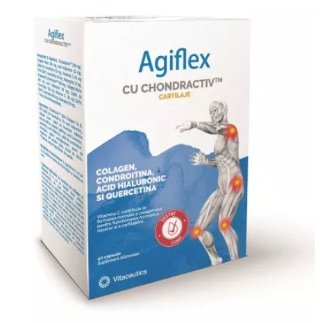 Agiflex Joint & Bone Support – Collagen, Hyaluronic Acid & Vitamin C, 40 Capsules