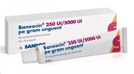 Baneocin Ointment – Topical Antibacterial for Skin Infections & Wound Care – 20 g