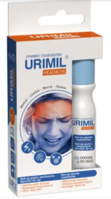 Urimil Headache Roll-On 15ml – Fast-Acting Cooling Relief for Headaches