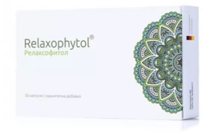 Relaxophytol 30 Capsules – Natural Stress Relief & Sleep Support by NaturPharma