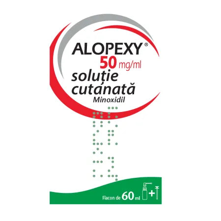 Alopexy, cutaneous solution, for hair loss, 50mg/ml, 60 ml