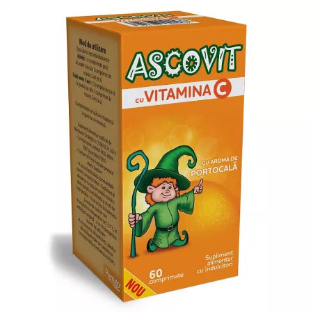 Ascovit with Vitamin C orange flavor, 60 tablets