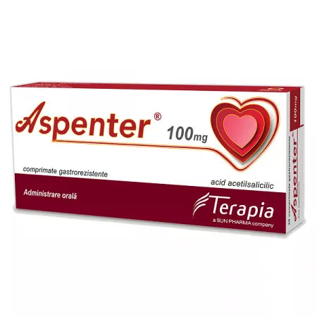 3x  Aspenter, 100 mg, gastro-resistant tablets