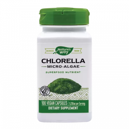Chlorella Micro-algae 410mg Nature's Way, 100 capsules, Secom