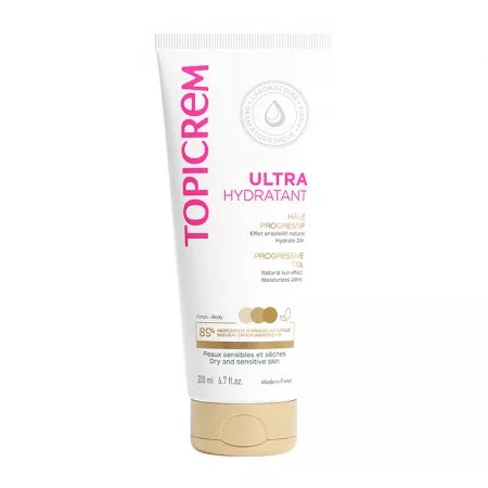 Topicrem ultra moisturizing self-tanning cream, 200 ml