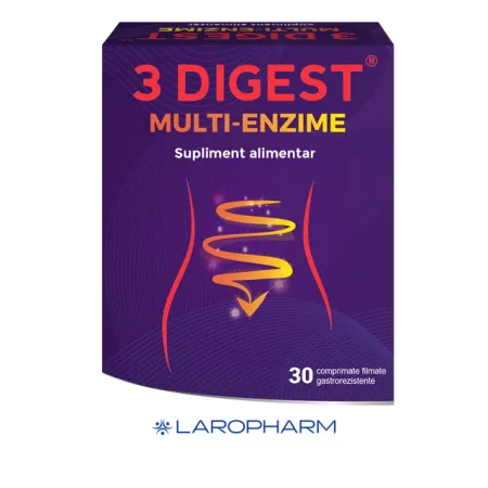 Digestive Enzymes 3 Digest Multi-Enzyme, 30 tablets