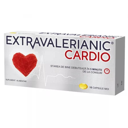 3x  Extravalerianic Cardio, 15 capsules, Biofarm