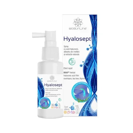 Hyalosept Oral Spray – Methylene Blue & Hyaluronic Acid Throat Care, 30ml | BioSunLine