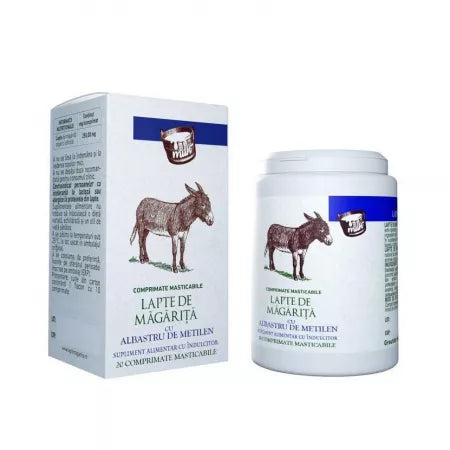 Donkey Milk with Methylene Blue – 20 Chewable Tablets | Eurobrands