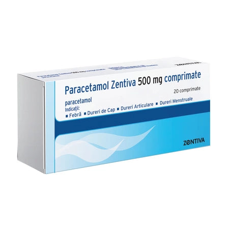 3x  Paracetamol, 500 mg, 20 tablets, Zentiva