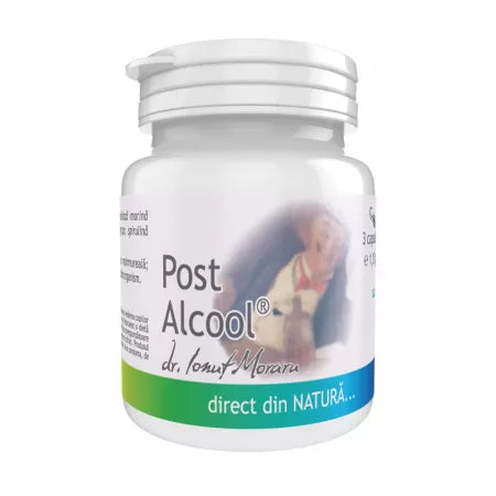 Post alcool, against hangover after alcohol ingestion 3 capsules, Pro Natura