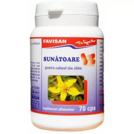 St. John's wort, 70 capsules, Favisan - For the nervous system, mild depression, irritated skin.