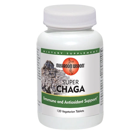 Super Chaga Mushroom Wisdom, vegetable tablets- Immune and Antioxidant Support